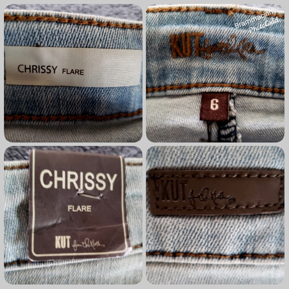 Kut From The Kloth CHRISSY FLARE Distressed Jeans - Picture 8 of 8